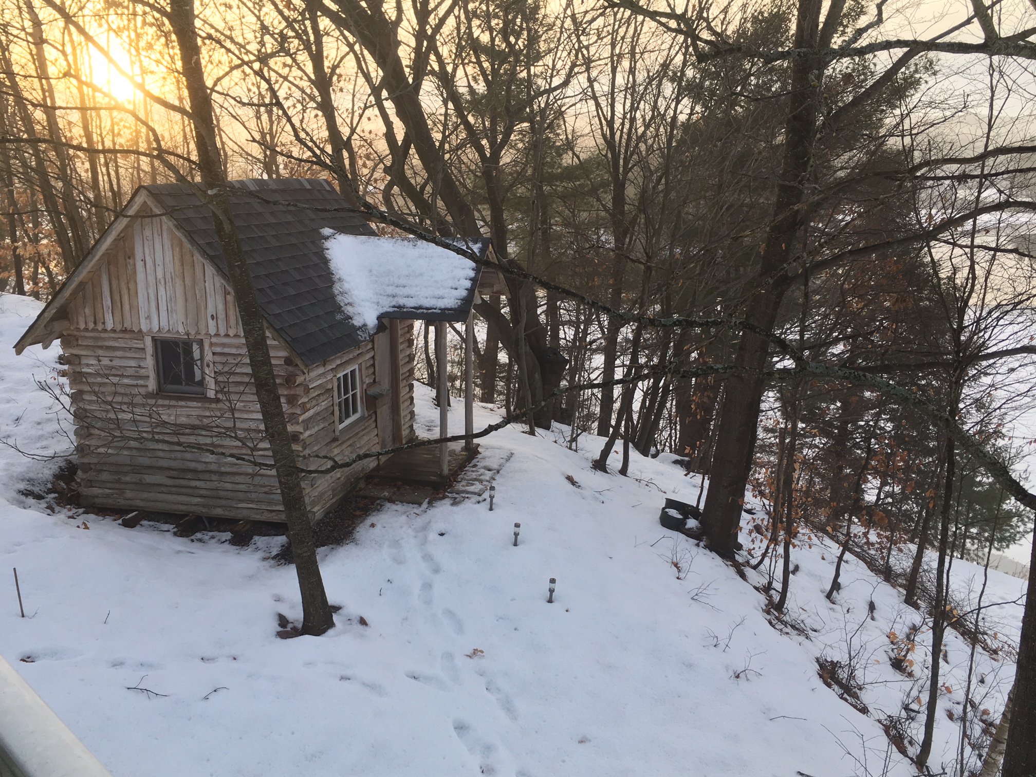 bunkie in winter
