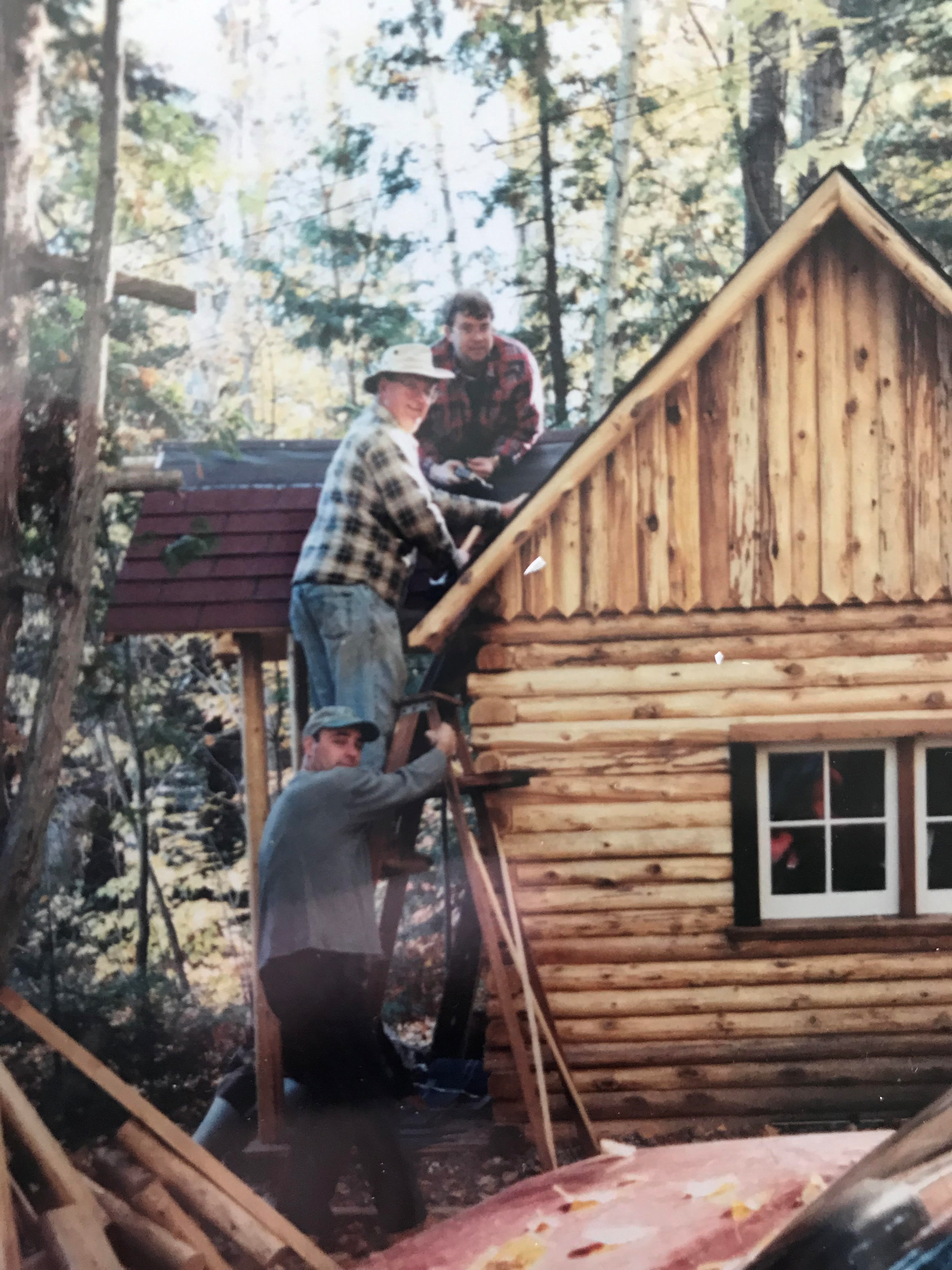 Roofing the cabin